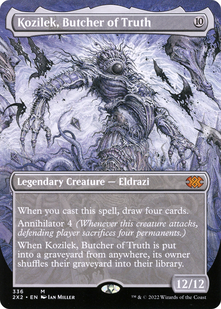 [ BL ] [FOIL] Kozilek, Butcher of Truth (Borderless) #336 - MYTHIC 2X2 - Double Masters 2022