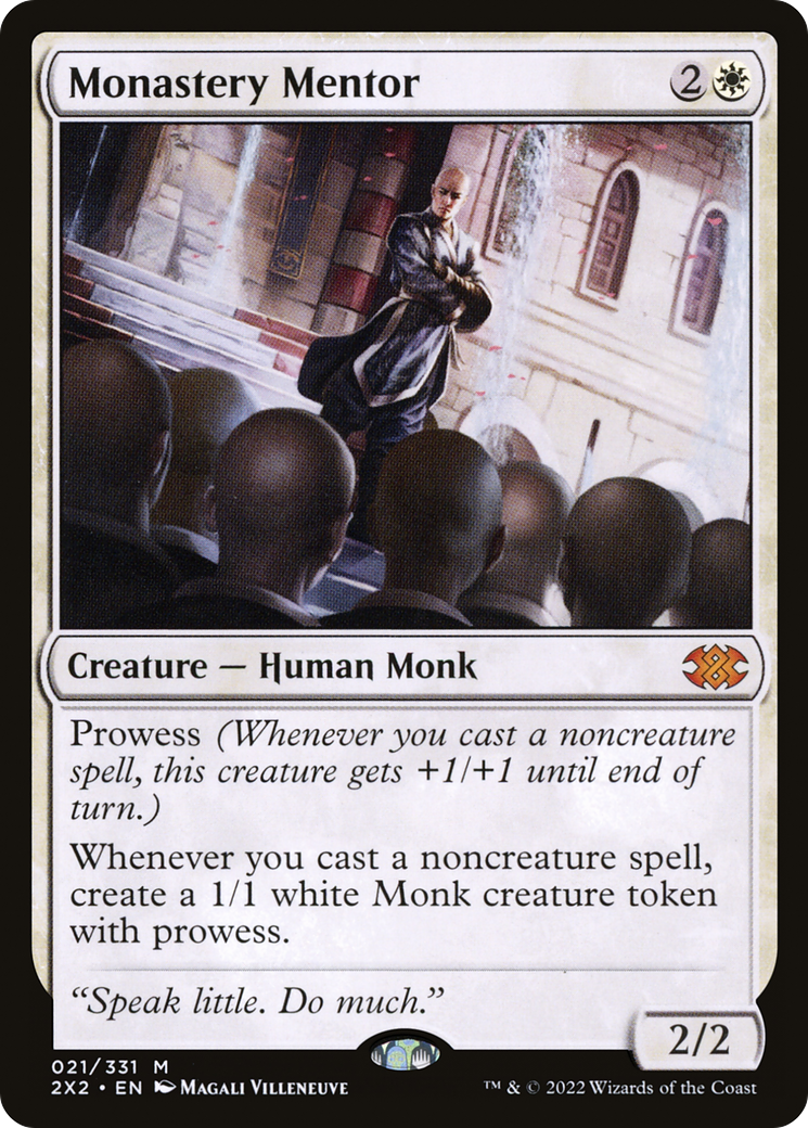 [FOIL] Monastery Mentor #021 - MYTHIC 2X2 - Double Masters 2022