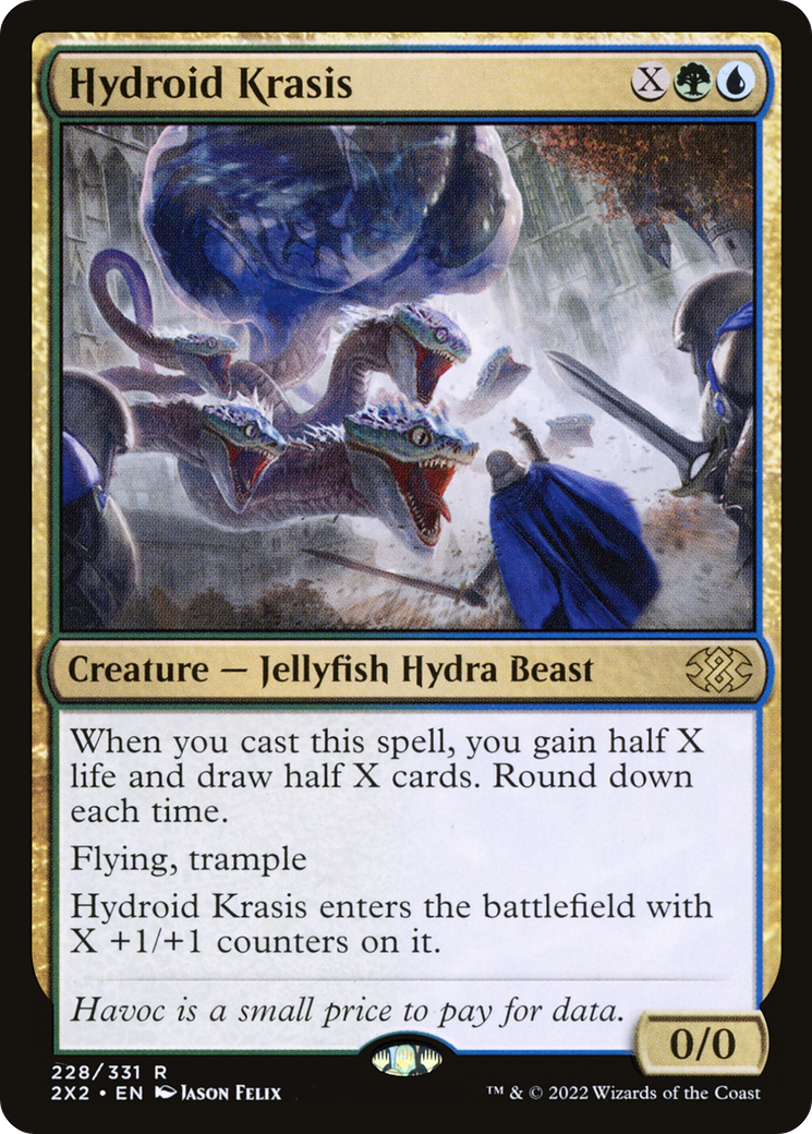 [FOIL] Hydroid Krasis #228 - RARE 2X2 - Double Masters 2022