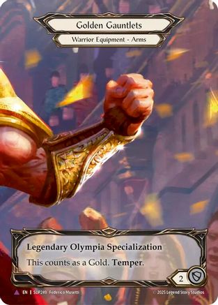[Cold Foil] Golden Gauntlets (Marvel) (#SUP249) - Marvel - FAB Super Slam