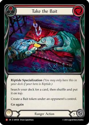[Rainbow Foil] Take the Bait (Red) (#SUP258) - Majestic - FAB Super Slam
