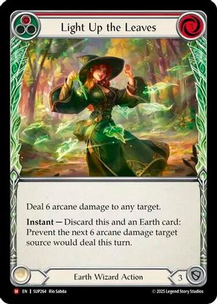 [Rainbow Foil] Light Up the Leaves (Red) (#SUP264) - Majestic - FAB Super Slam