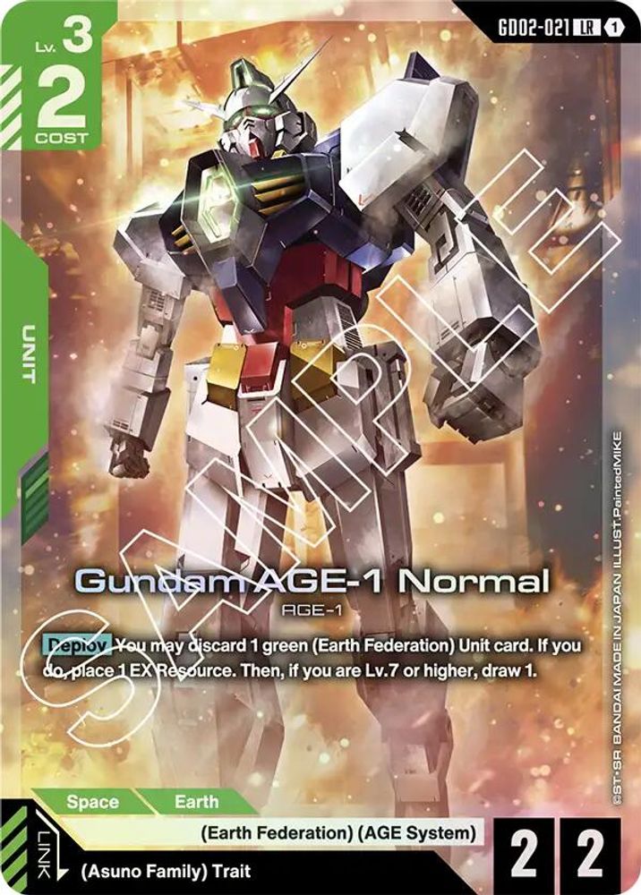 Gundam AGE-1 Normal (GD02-021) [LR] - Gundam Dual Impact
