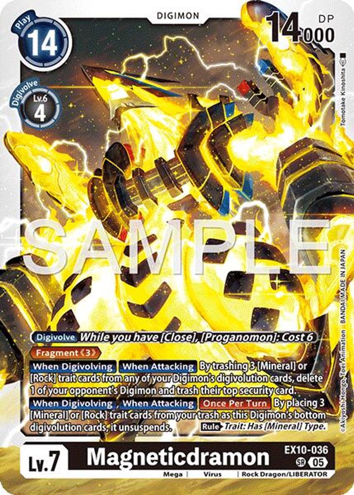 Magneticdramon (EX10-036) Super Rare - Digimon Sinister Order