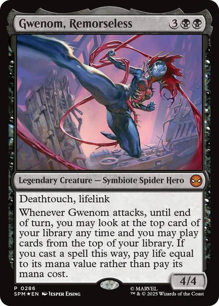 [PROMO] Gwenom, Remorseless - #286 Foil Promo Unique and Miscellaneous Promos