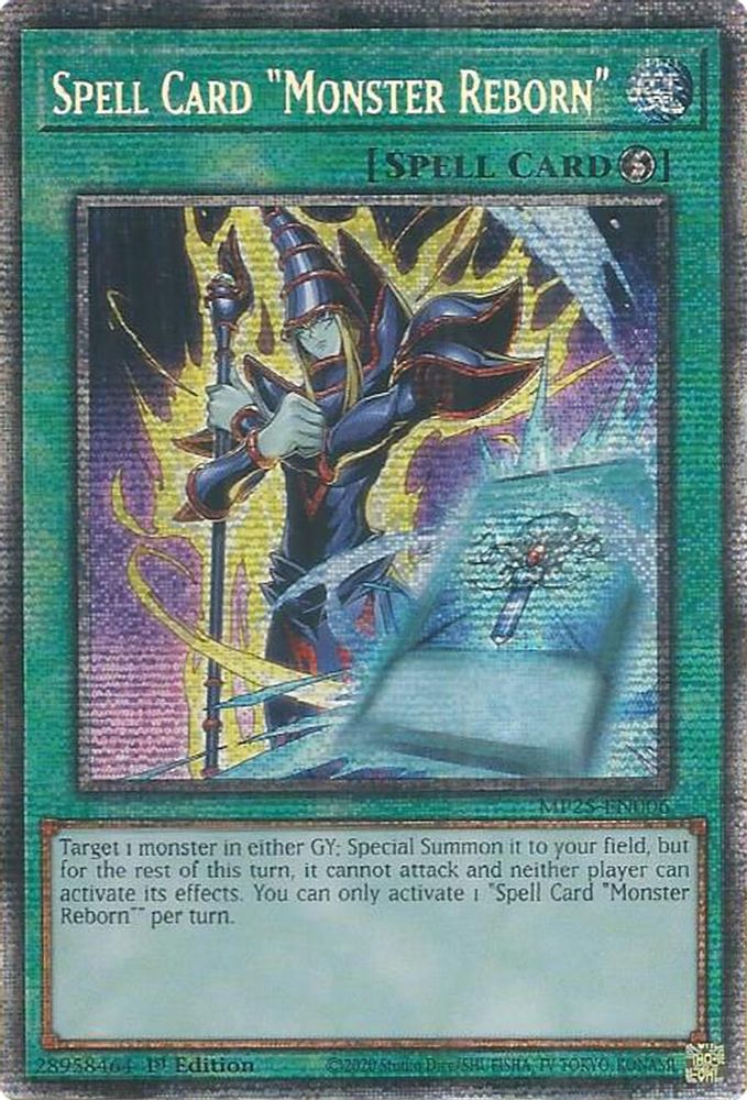 [STARLIGHT RARE] Spell Card "Monster Reborn" - (MP25-EN006) - 1st Edition