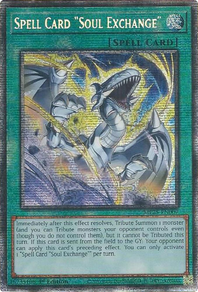 [STARLIGHT RARE] Spell Card "Soul Exchange" - (MP25-EN007) - 1st Edition