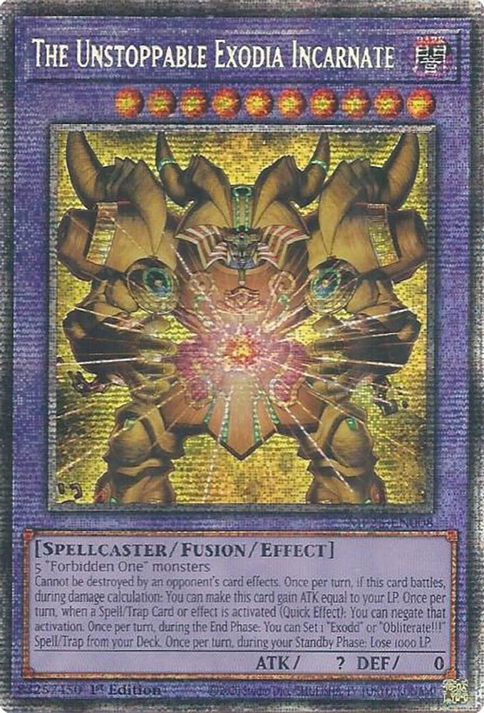 [STARLIGHT RARE] The Unstoppable Exodia Incarnate - (MP25-EN008) - 1st Edition