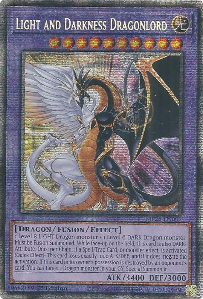 [STARLIGHT RARE] Light and Darkness Dragonlord - (MP25-EN009) - 1st Edition