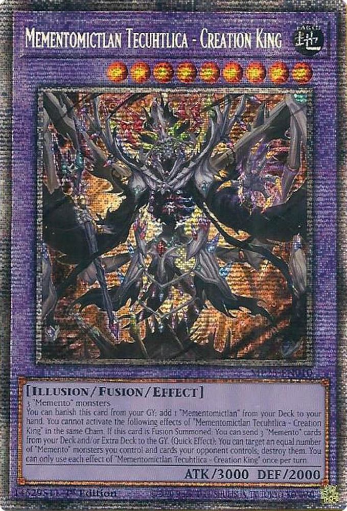 [STARLIGHT RARE] Mementomictlan Tecuhtlica - Creation King - (MP25-EN010) - 1st Edition