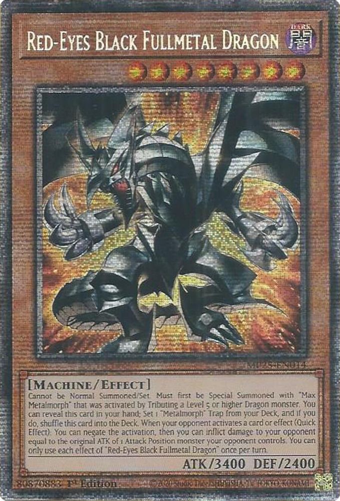 [STARLIGHT RARE] Red-Eyes Black Fullmetal Dragon - (MP25-EN014) - 1st Edition