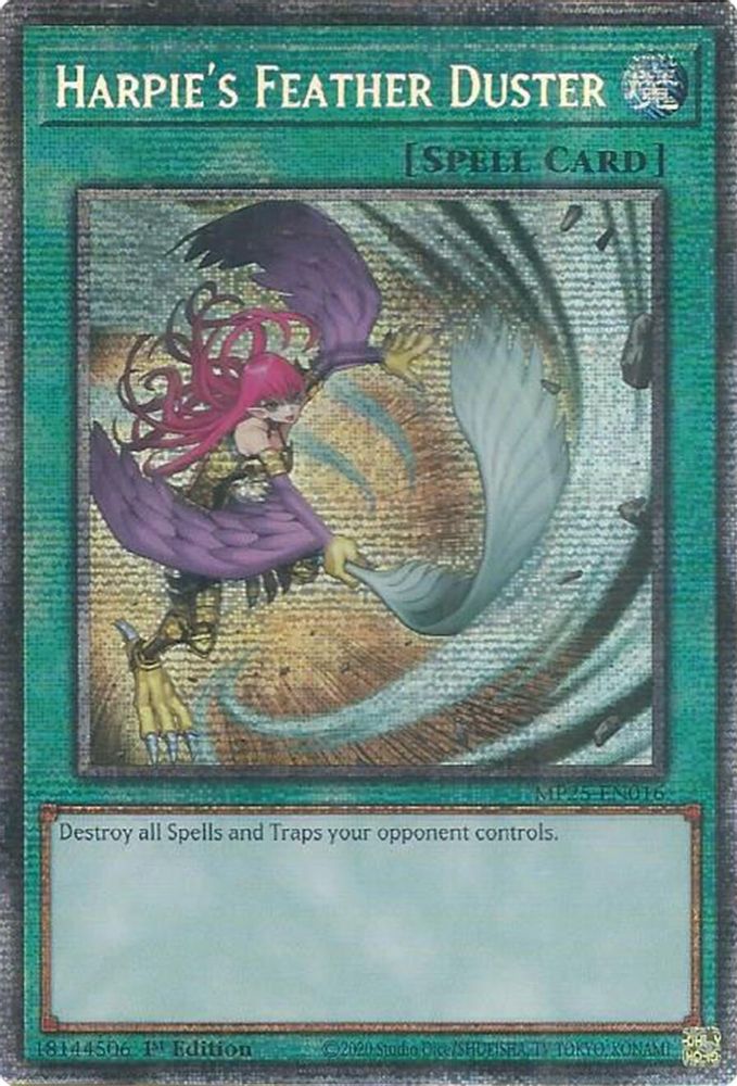 [STARLIGHT RARE] Harpie's Feather Duster - (MP25-EN016) - 1st Edition