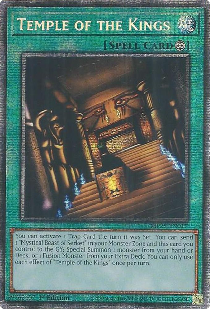 [STARLIGHT RARE] Temple of the Kings - (MP25-EN017) - 1st Edition