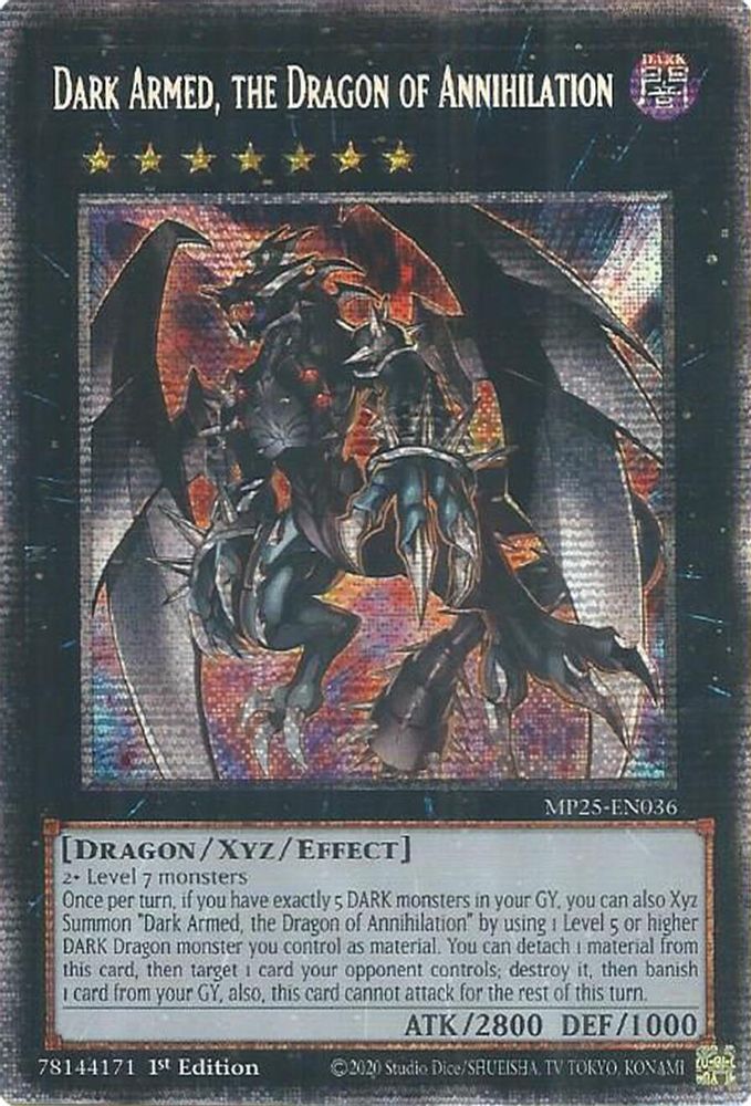 [STARLIGHT RARE] Dark Armed, the Dragon of Annihilation - (MP25-EN036) - 1st Edition