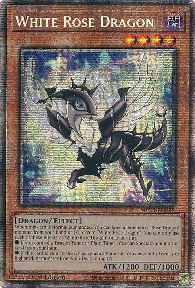 [STARLIGHT RARE] White Rose Dragon - (MP25-EN038) - 1st Edition