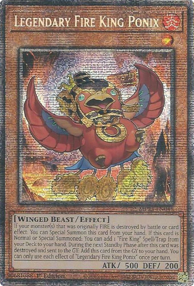 [STARLIGHT RARE] Legendary Fire King Ponix - (MP25-EN048) - 1st Edition
