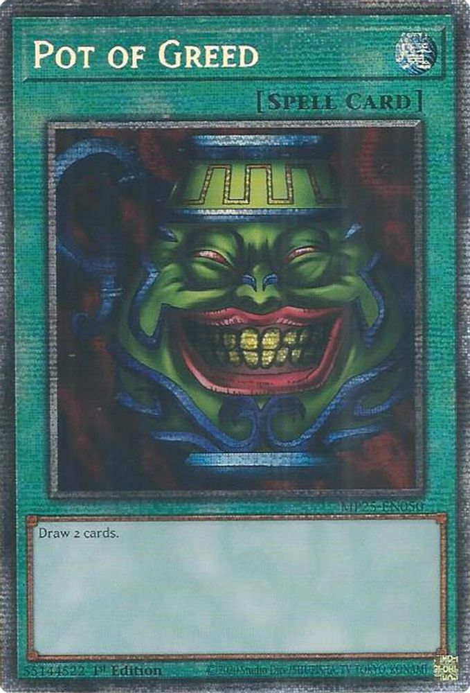 [STARLIGHT RARE] Pot of Greed - (MP25-EN050) - 1st Edition