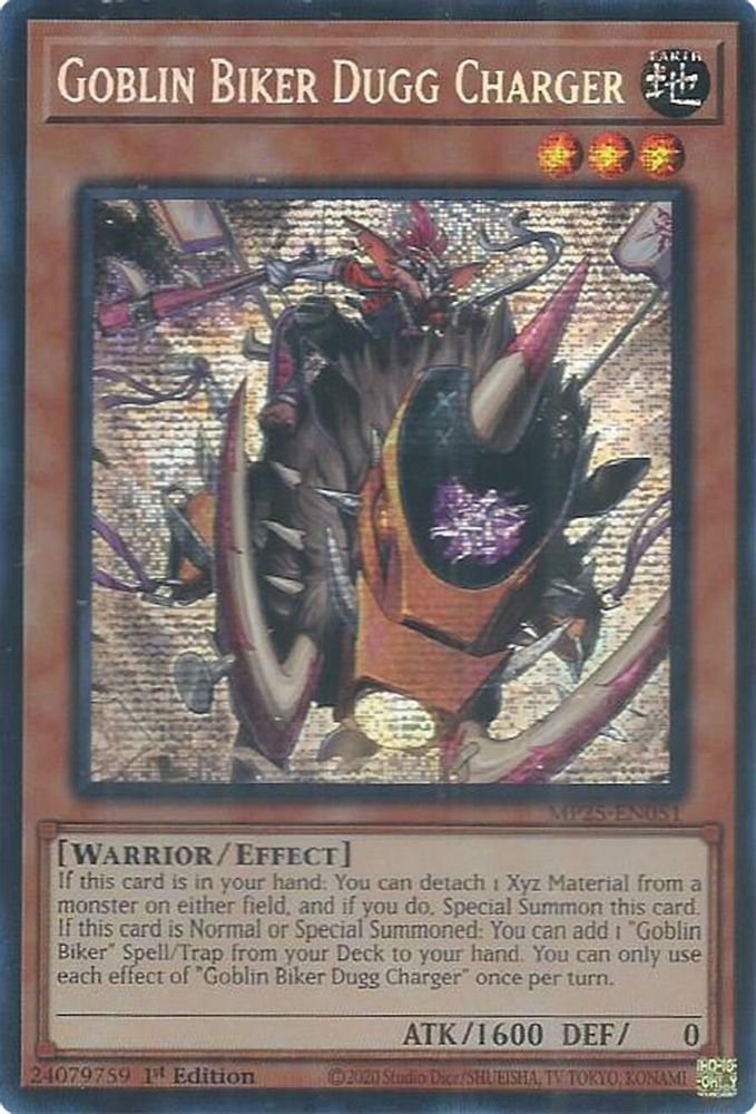 Goblin Biker Dugg Charger - (MP25-EN051) - Secret Rare 1st Edition