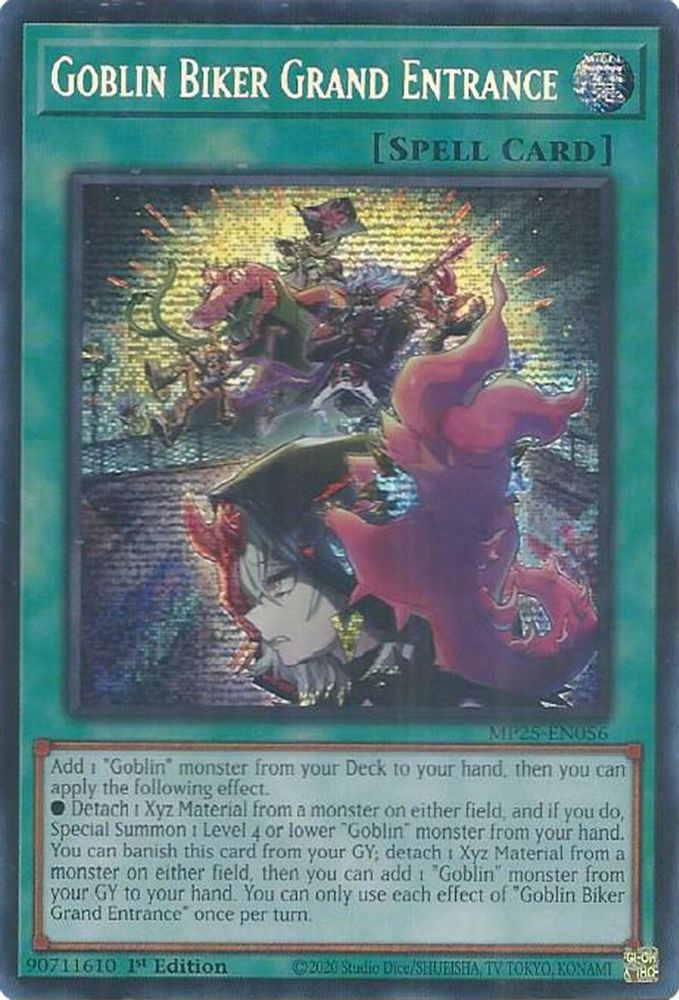 Goblin Biker Grand Entrance - (MP25-EN056) - Secret Rare 1st Edition