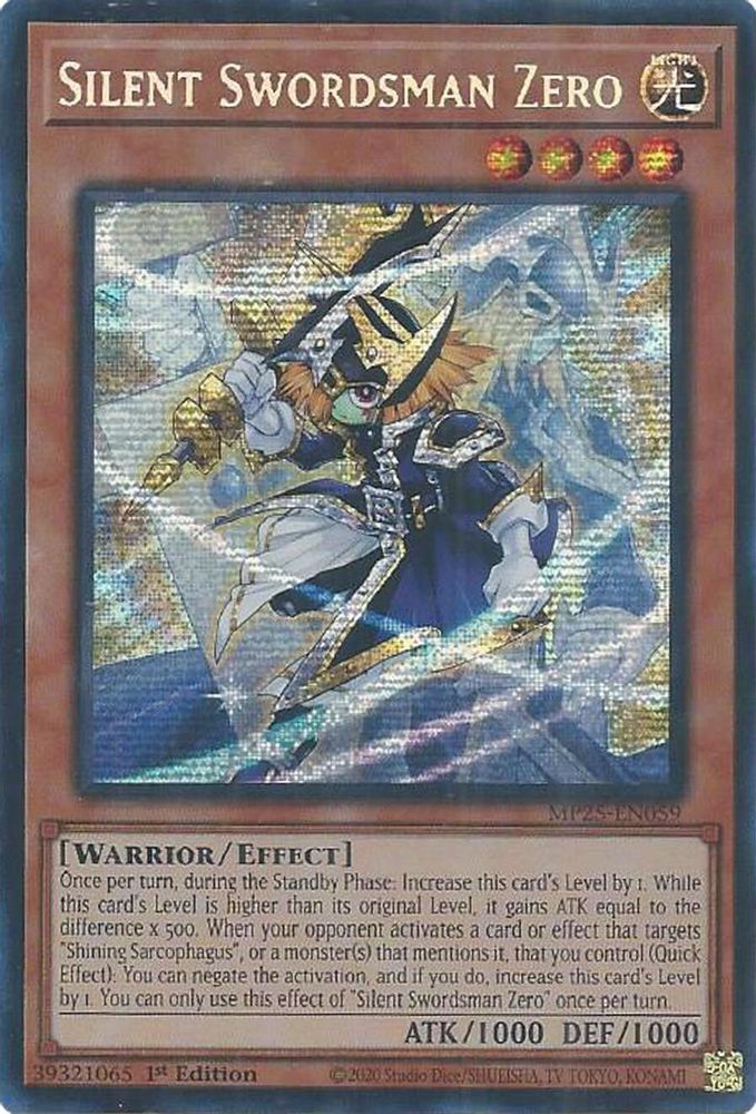 Silent Swordsman Zero - (MP25-EN059) - Secret Rare 1st Edition