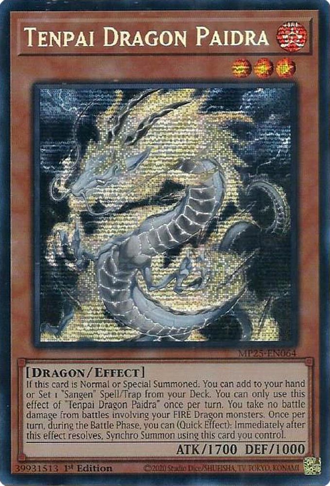Tenpai Dragon Paidra - (MP25-EN064) - Secret Rare 1st Edition