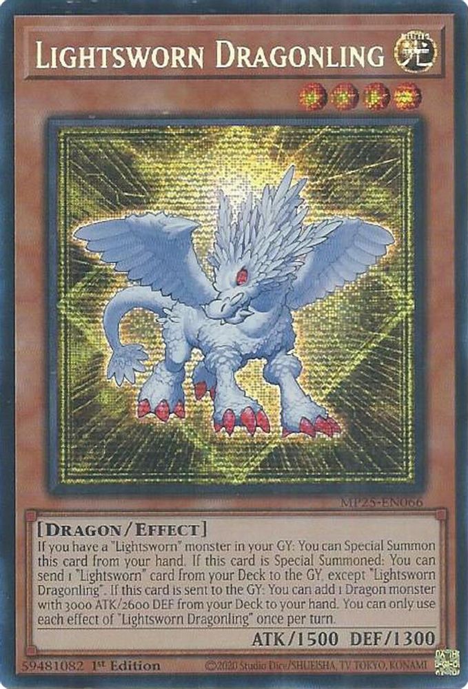 Lightsworn Dragonling - (MP25-EN066) - Secret Rare 1st Edition
