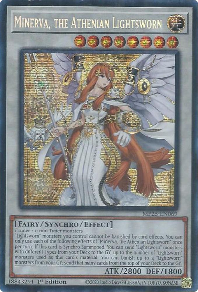 Minerva, the Athenian Lightsworn - (MP25-EN069) - Secret Rare 1st Edition