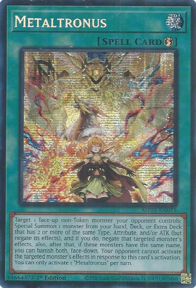 Metaltronus - (MP25-EN075) - Secret Rare 1st Edition