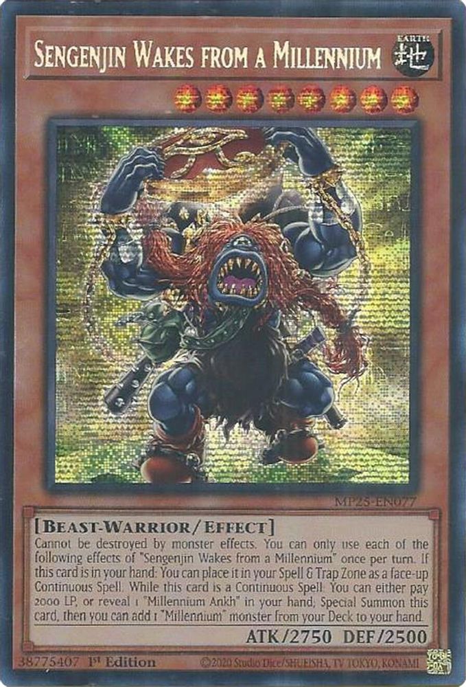 Sengenjin Wakes from a Millennium - (MP25-EN077) - Secret Rare 1st Edition