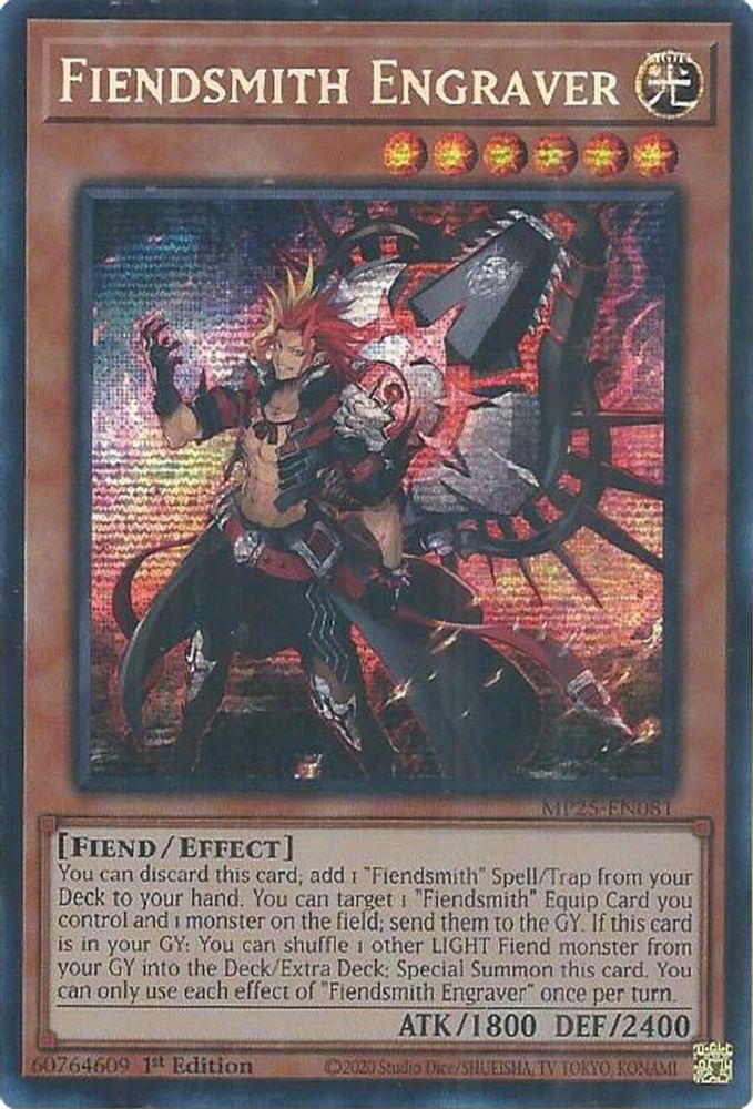 Fiendsmith Engraver - (MP25-EN081) - Secret Rare 1st Edition