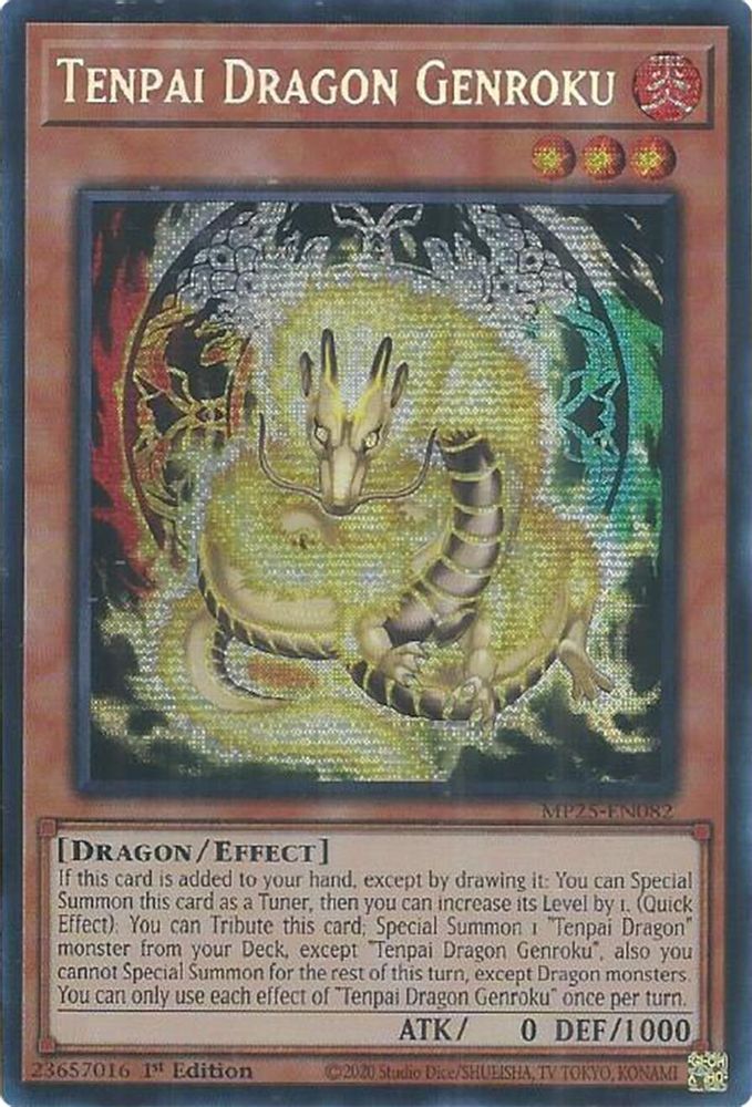 Tenpai Dragon Genroku - (MP25-EN082) - Secret Rare 1st Edition