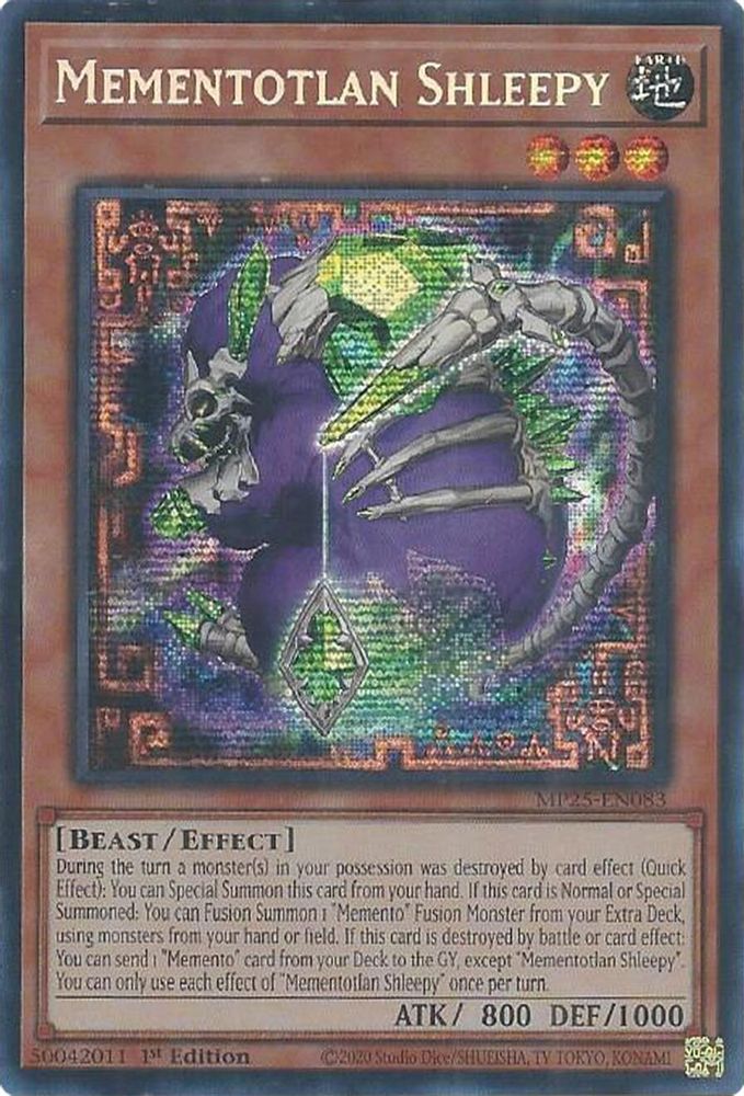 Mementotlan Shleepy - (MP25-EN083) - Secret Rare 1st Edition