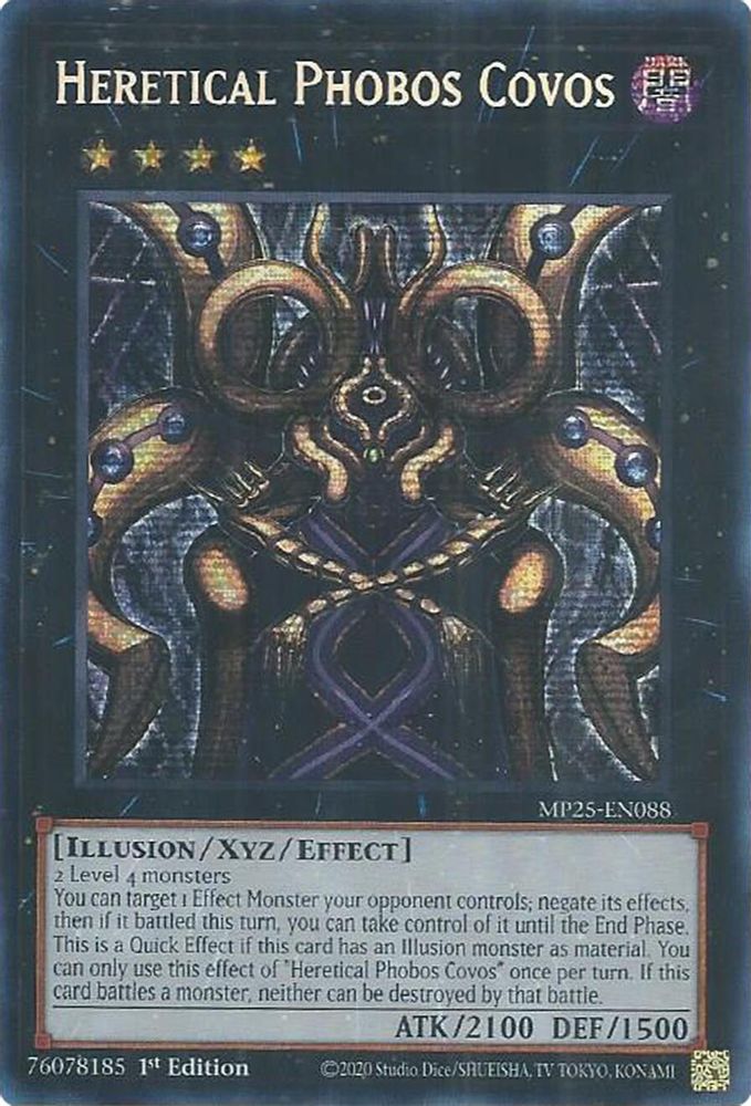 Heretical Phobos Covos - (MP25-EN088) - Secret Rare 1st Edition