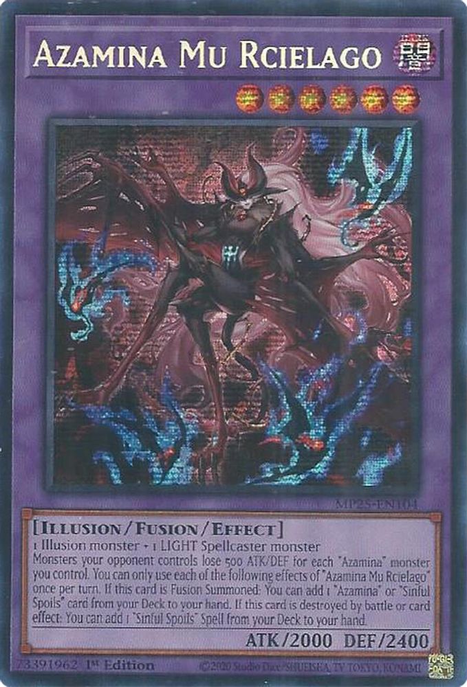 Azamina Mu Rcielago - (MP25-EN104) - Secret Rare 1st Edition
