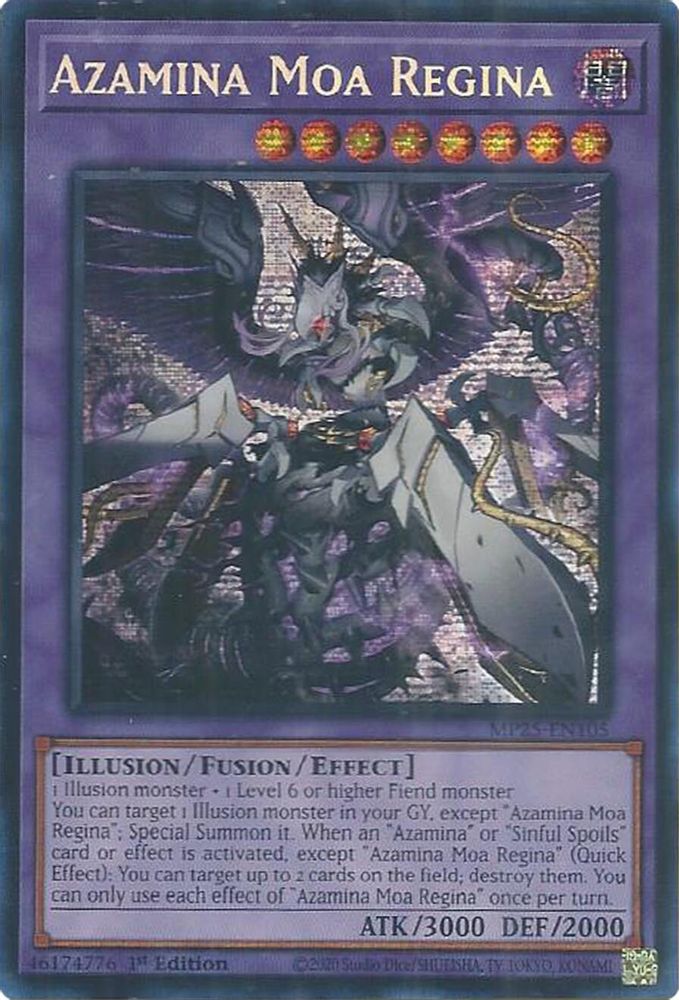 Azamina Moa Regina - (MP25-EN105) - Secret Rare 1st Edition