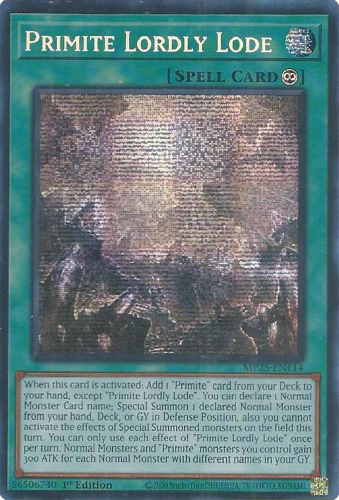 Primite Lordly Lode - (MP25-EN114) - Secret Rare 1st Edition