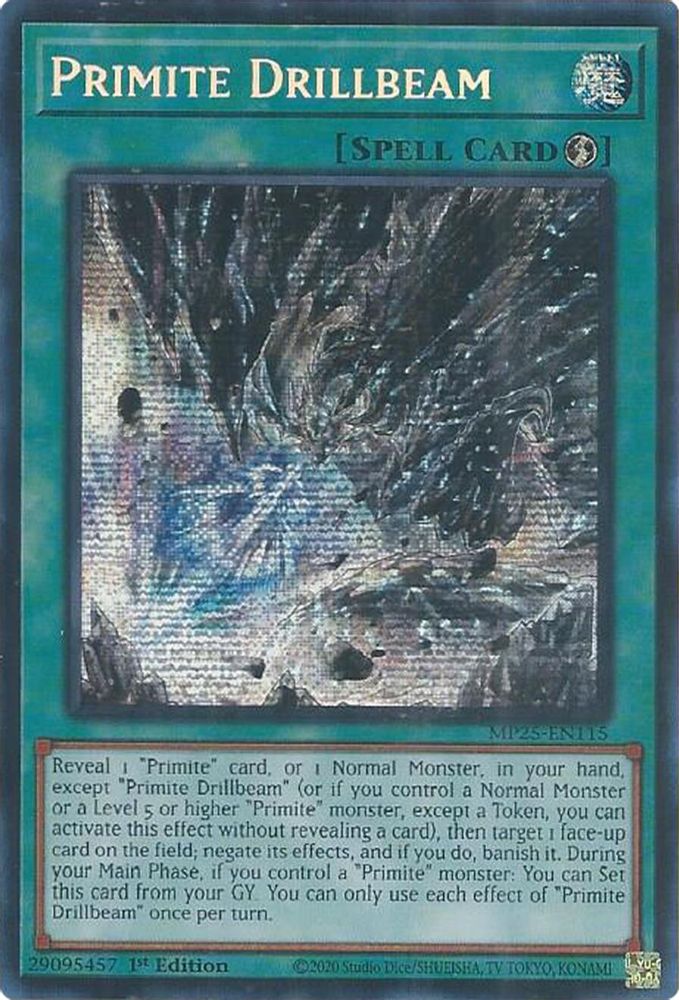 Primite Drillbeam - (MP25-EN115) - Secret Rare 1st Edition