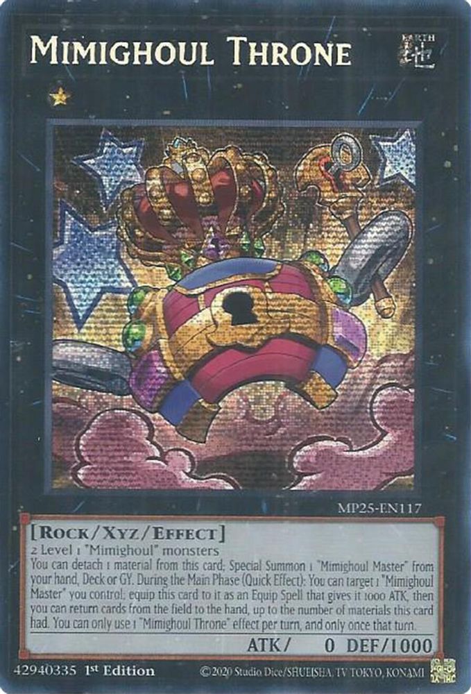Mimighoul Throne - (MP25-EN117) - Secret Rare 1st Edition