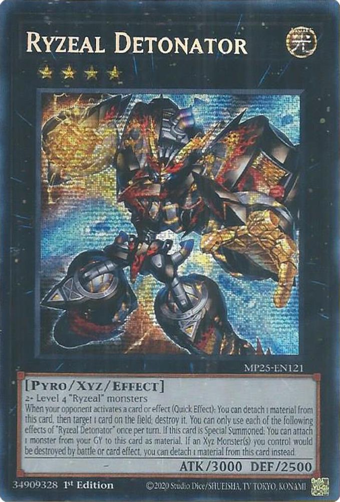 Ryzeal Detonator - (MP25-EN121) - Secret Rare 1st Edition