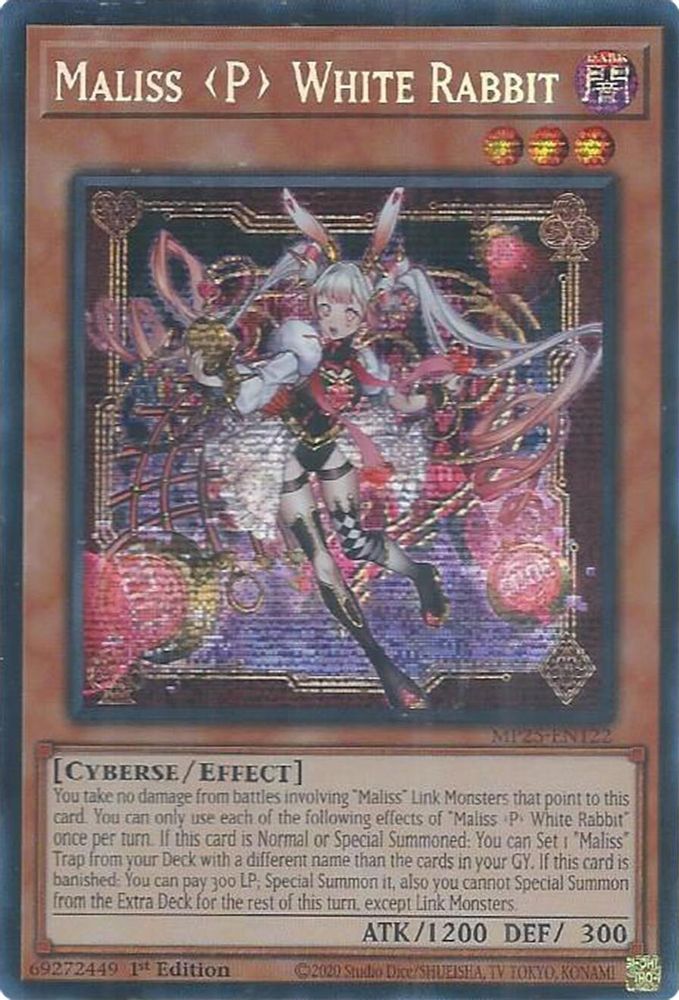 Maliss P White Rabbit - (MP25-EN122) - Secret Rare 1st Edition