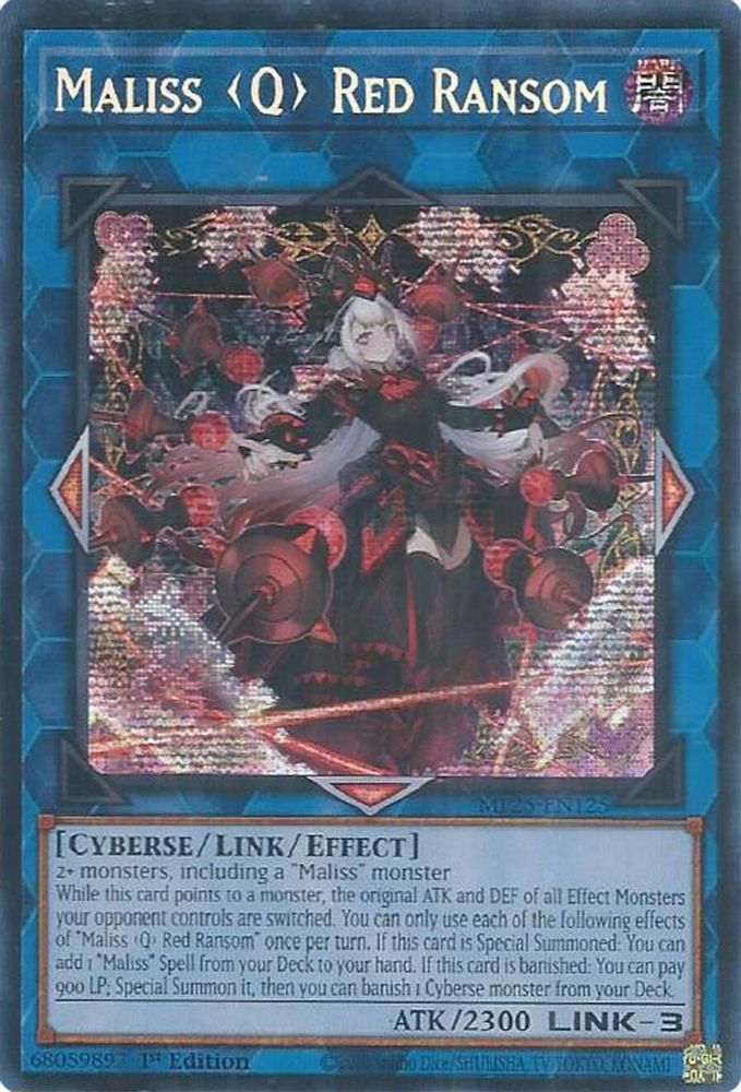 Maliss Q Red Ransom - (MP25-EN125) - Secret Rare 1st Edition