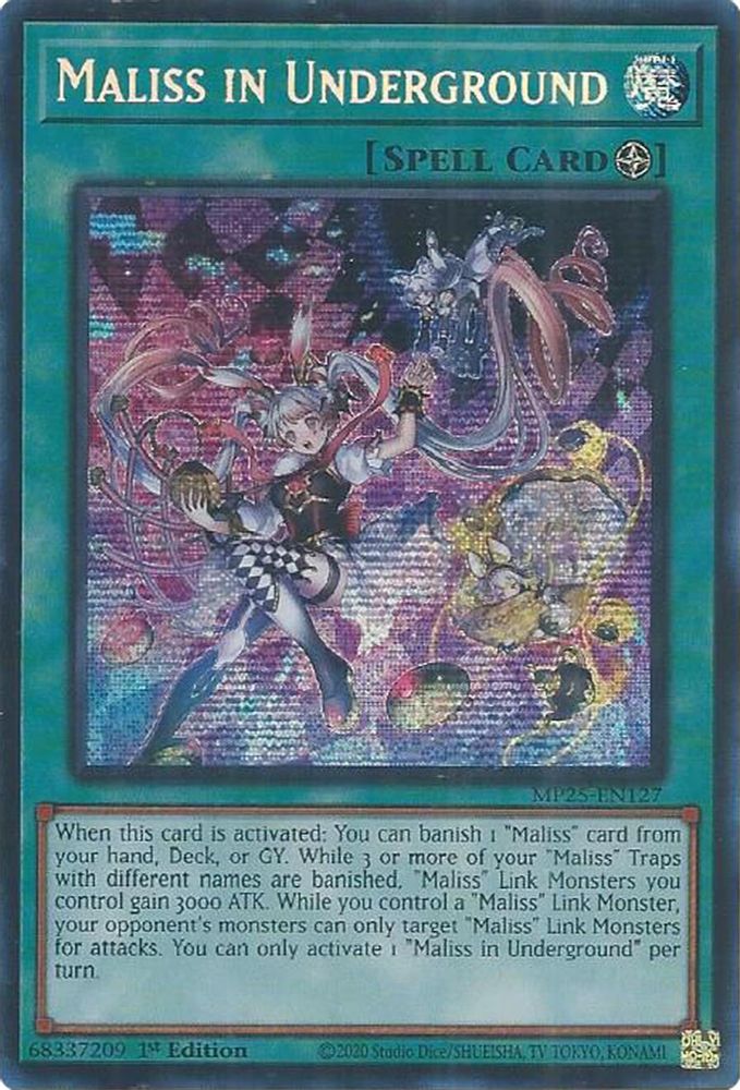 Maliss in Underground - (MP25-EN127) - Secret Rare 1st Edition