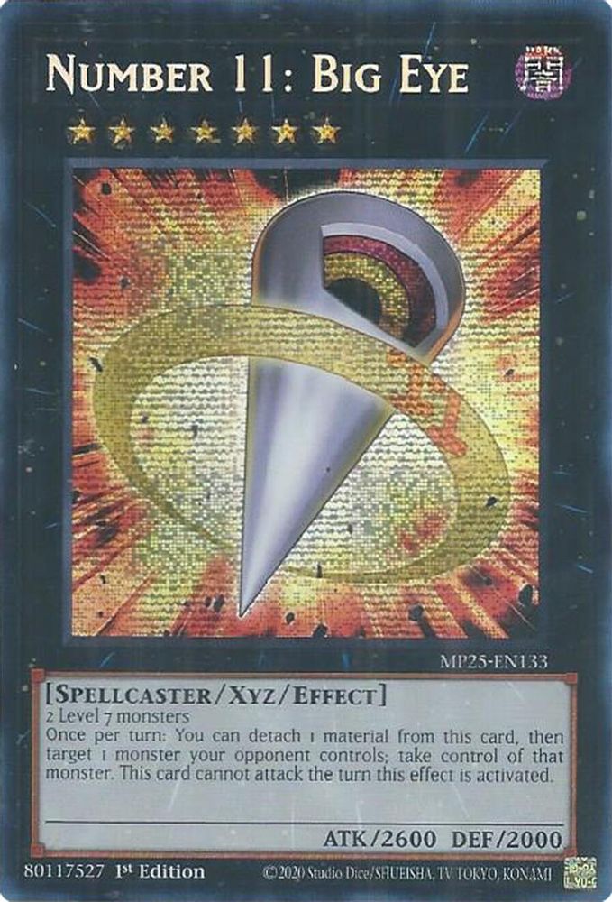 Number 11: Big Eye - (MP25-EN133) - Secret Rare 1st Edition