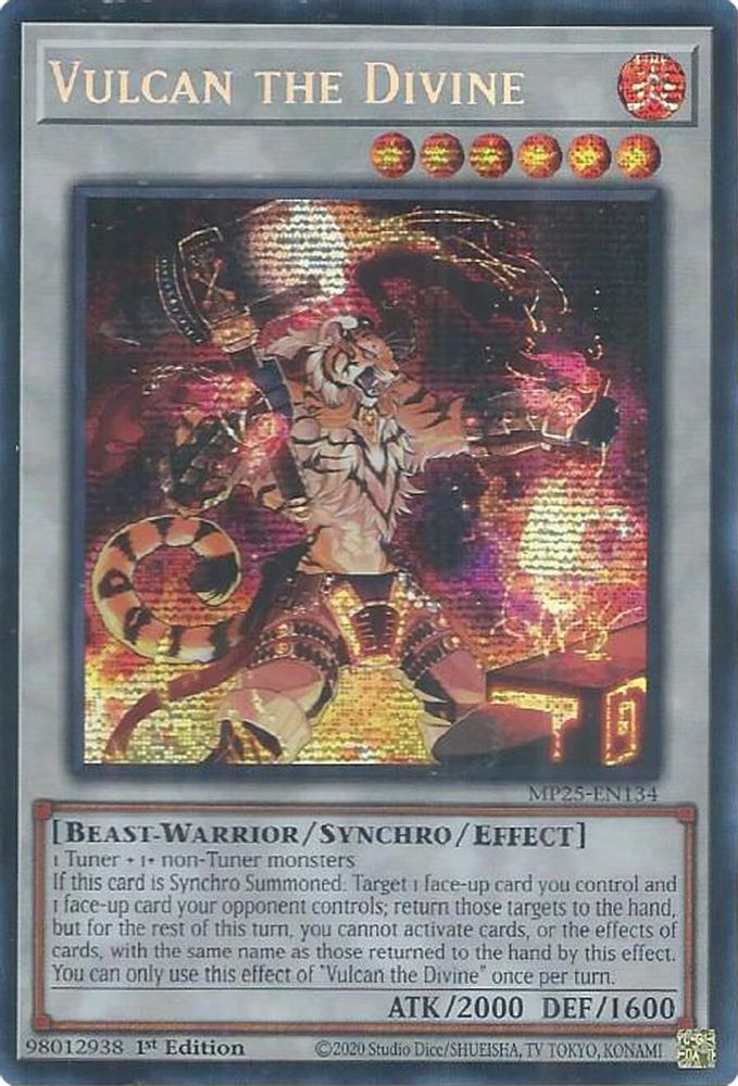 Vulcan the Divine - (MP25-EN134) - Secret Rare 1st Edition
