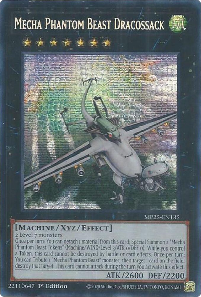 Mecha Phantom Beast Dracossack - (MP25-EN135) - Secret Rare 1st Edition