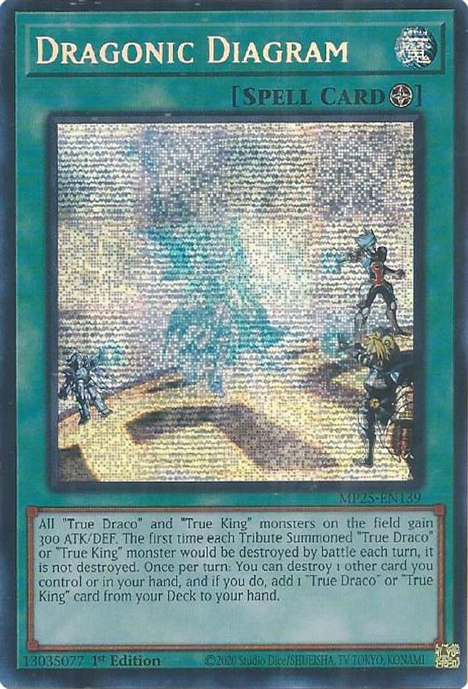 Dragonic Diagram - (MP25-EN139) - Secret Rare 1st Edition