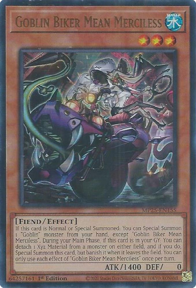Goblin Biker Mean Merciless - (MP25-EN155) - Ultra Rare 1st Edition