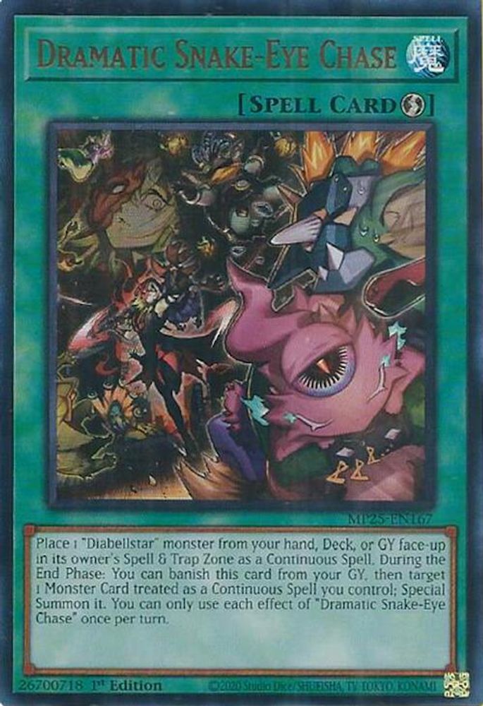 Dramatic Snake-Eye Chase - (MP25-EN167) - Ultra Rare 1st Edition