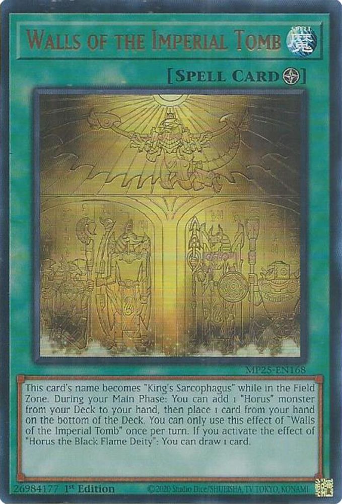 Walls of the Imperial Tomb - (MP25-EN168) - Ultra Rare 1st Edition