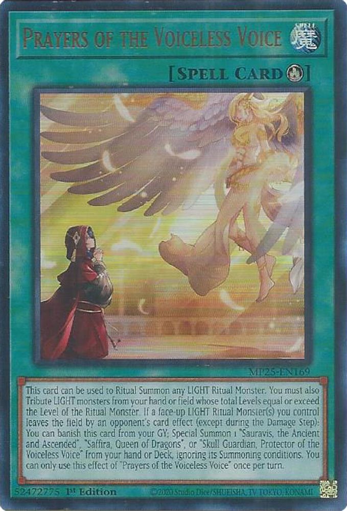 Prayers of the Voiceless Voice - (MP25-EN169) - Ultra Rare 1st Edition